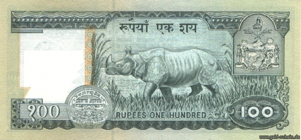 Nepal, P-34, 100 Rupees, 1981-2000, Nashorn .jpg