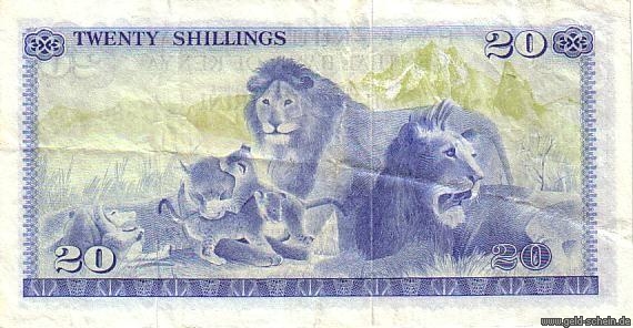 Kenia, P-13b, 20 Shillings, 1975 - 1977, Löwenfamilie .jpg