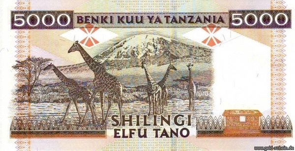 Tanzania, P-32, 5.000 Shilingi, 1997, Giraffen .jpg