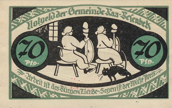Gemeinde Raa-Besenbek, 70 Pfennig, Notgeld, Anfang 1920er Jahre .jpg