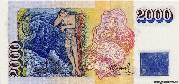 Island, P-57, 2.000 Krónur, 1986 - 1995, Leda und der Schwan.jpg