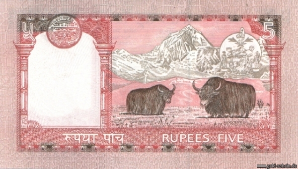 Nepal, P-46b, 5 Rupees, 2003, Yak .jpg