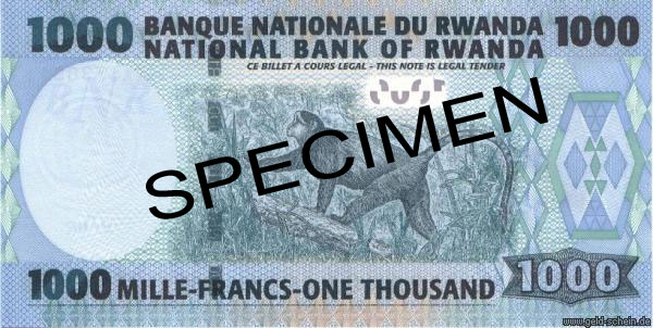 Rwanda, P-31, 1000 Rupiah, 2004, Makake (Meerkatze) .jpg