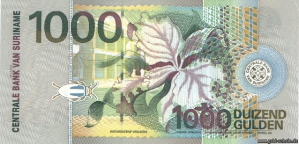 Suriname, P-151, 1.000 Gulden, 2000, Käfer.jpg