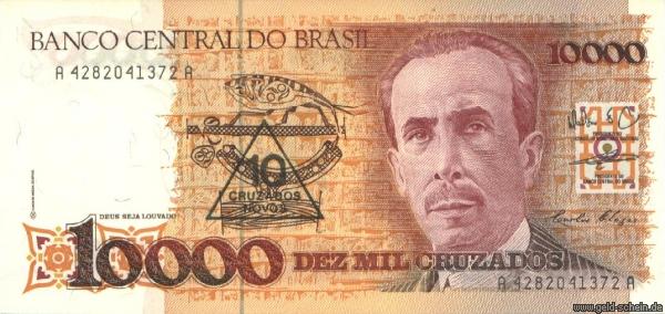 Datei:Lex Brasilien, P-218b, 10 Cruzados Novos.jpg