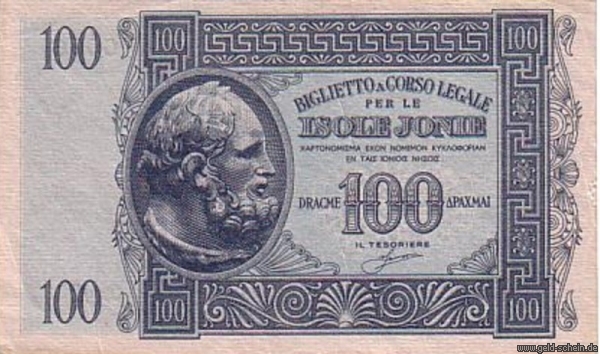 Lex Griechenland, P-M15, 100 Dracme, 1941 (italienische Besetzung).jpg