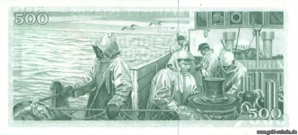 Datei:Island, P-45a, 500 Krónur, 1961, Lachsfang.jpg