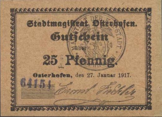 Datei:Osterhofen25Pf Z2 1917Vs.jpg