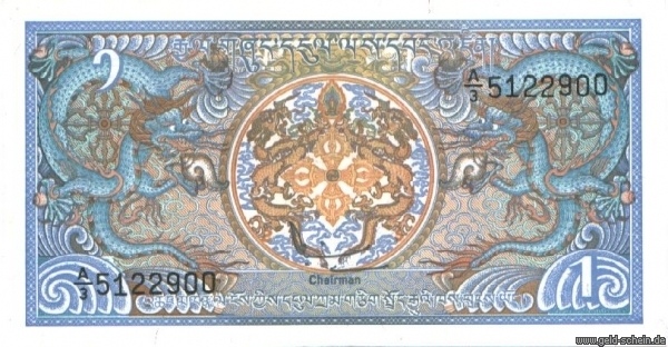 Datei:Bhutan P-12 1Ng 1986 Vs.jpg