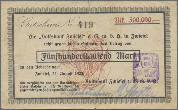 Datei:Volksbank Zwiesel 500000 Mark 22081923 vs.jpg