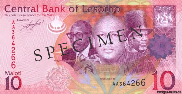 Datei:Lesotho 10 Maloti 2010.jpg