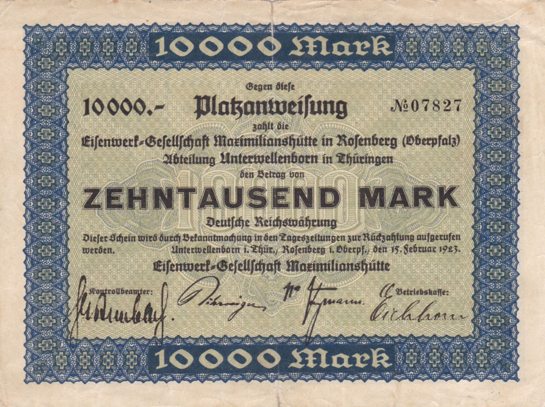 Unterwellenborn Maxhutte 10000 Mk Vs.jpg