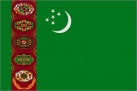 Flagge Turkmenistan