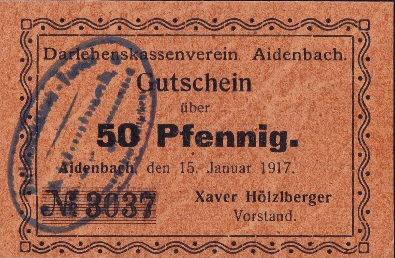Datei:Aidenbach 50 Pf Xaver Hoelzlberger IV VS.jpg