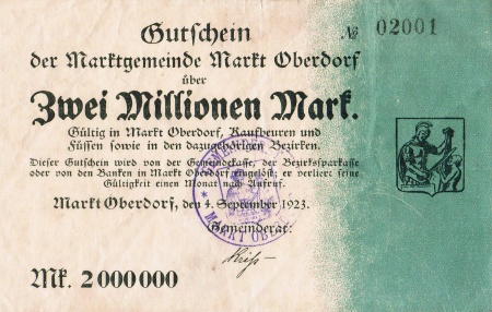 Notgeld: Markt Oberdorf – Moneypedia