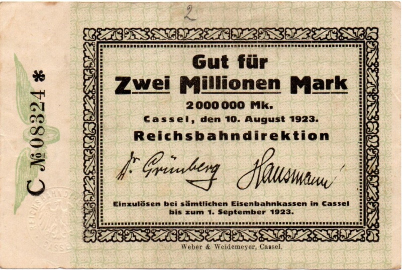 Datei:Cassel Reichsbahn 2mio Vs.jpg