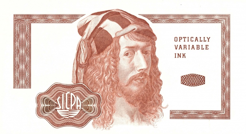 Datei:SICPA Dürer V brown, Vs.jpg