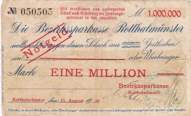 Datei:Rotthalmuenster BzSpk 1 Mio vs.jpg