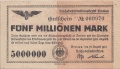 5 Millionen Mark - 15.08.1923 - Nr.3 mm - Schein 069970.jpg
