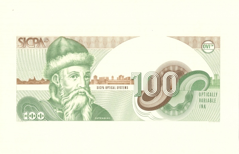 Datei:SICPA 100 Gutenberg OVI, Vs.jpg