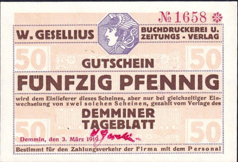 Datei:Demmin Tageblatt 50Pf Vs.jpg