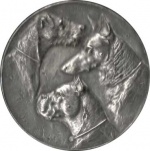 Rassehunde-Ausstellung Breslau - Motiv Hundeköpfe 1921-silber-vs.jpg
