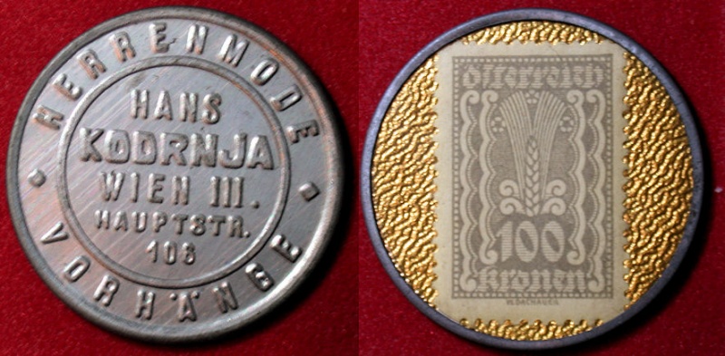 Datei:Briefmarkengeld Oesterreich Kodrnja.jpg