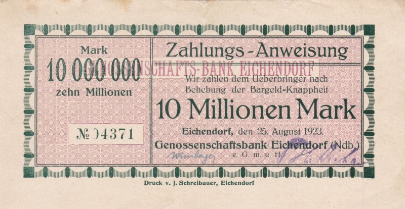 Datei:Eichendorf GenBk 10Mio Vs.jpg