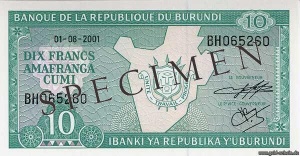 Burundi P-0033d, 10 Francs, Vs.jpg