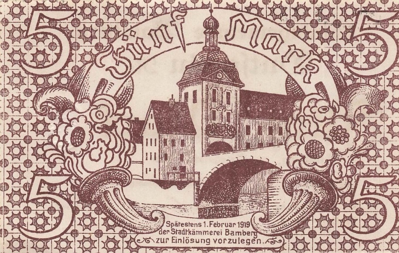 Datei:Bamberg1918 5Mk II rs.jpg