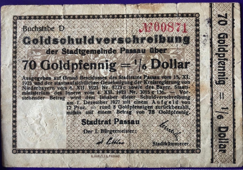 Datei:Passau Stadtgemeinde 70Pf.jpg