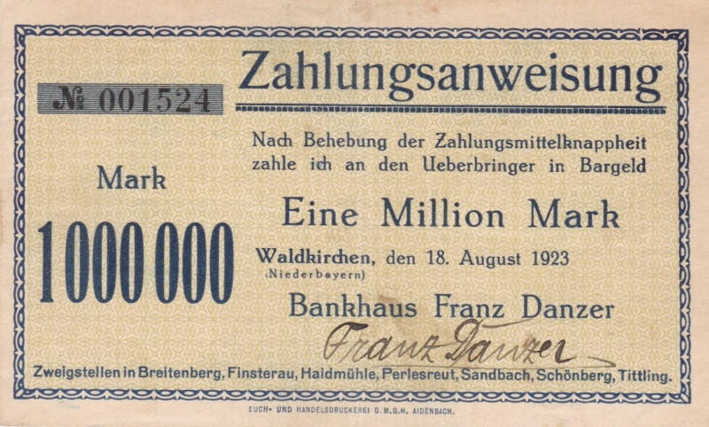 Datei:Waldkirchen Danzer 1 Mio vs.jpg