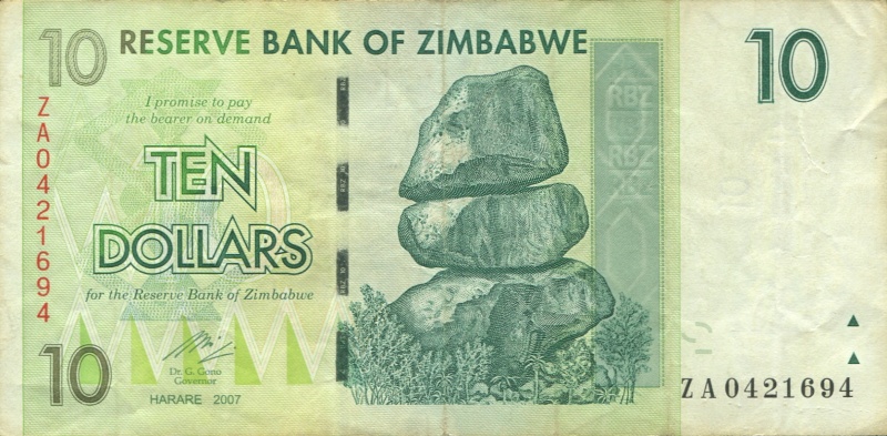 Ersatznoten: Simbabwe – Moneypedia
