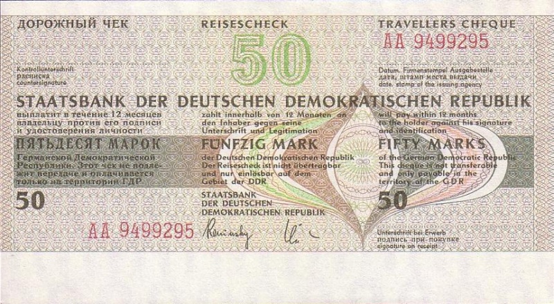Datei:Reisescheck 50 Mark, Vorderseite, 1985, 0001a.jpg